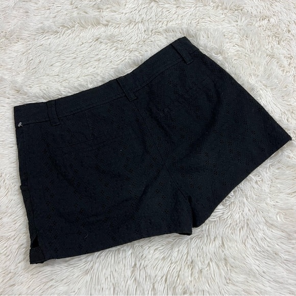 Free People Black Eyelet Lace Button Up Black shorts size 6 - Picture 11 of 13